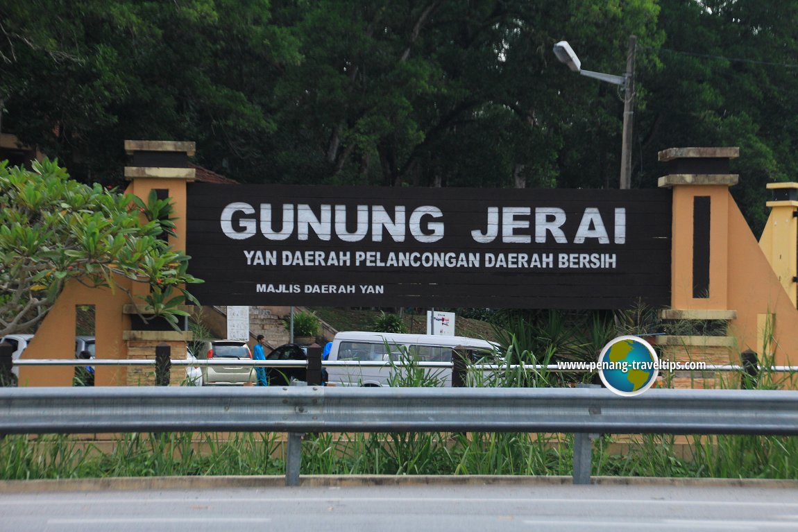 Gunung Jerai signboard