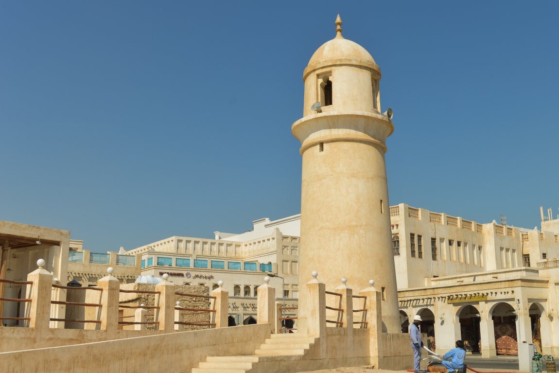 Outside the souk in Doha