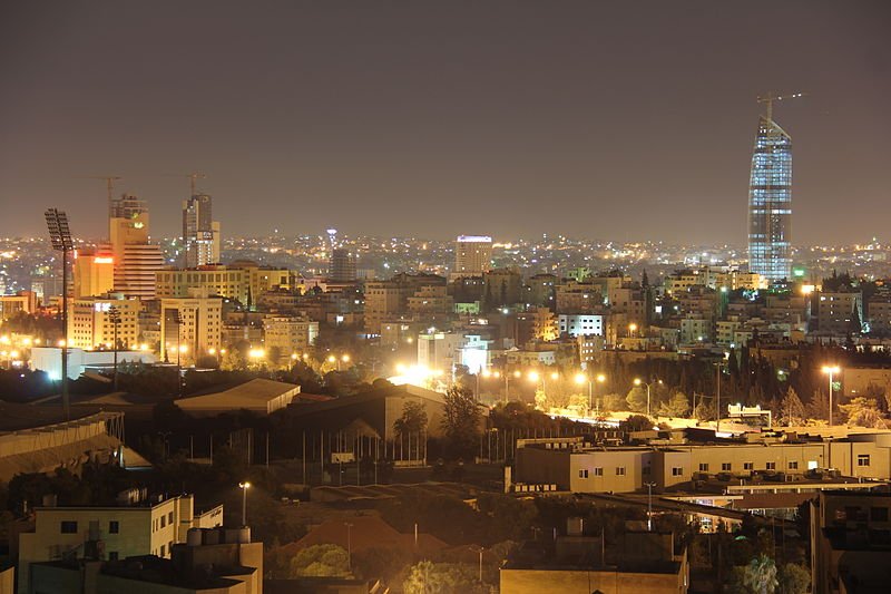 Amman, Jordan, at night