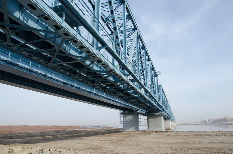 Bridge across the Amu Darya river