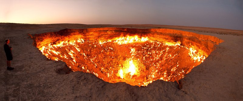 Darvaza Flaming Crater, Turkmenistan