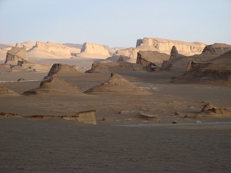 Dasht-e Lut desert in Kerman, Iran