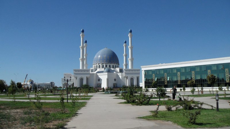 Gurbanhuly Hajy Mosque in Mary, Turkmenistan