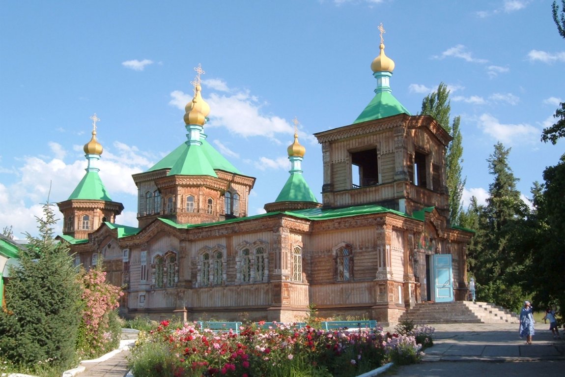 Russian Orthodox Holy Trinity Cathedral, Karakol, Kyrgyzstan