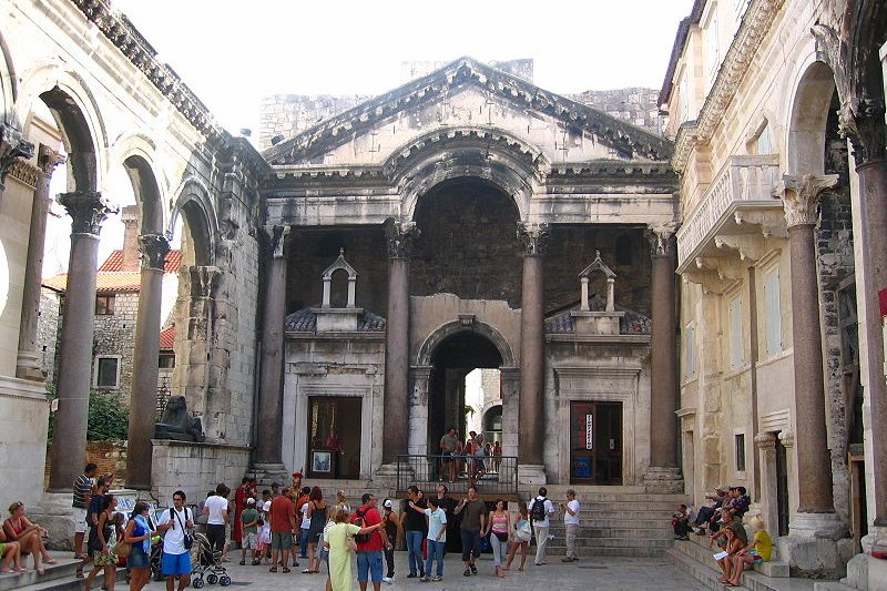 Interior of Diocletian's Palace, Split, Croatia