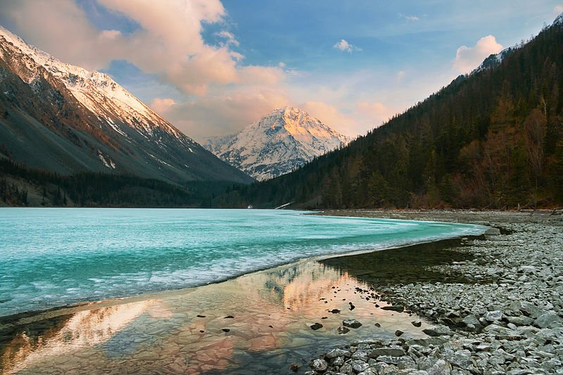 Sunset at Kucherla Lake, Kazakhstan