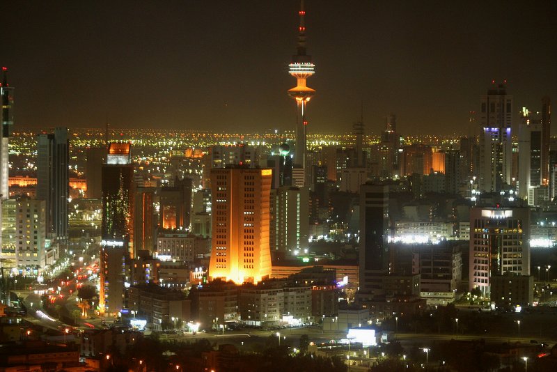 Kuwait City at night