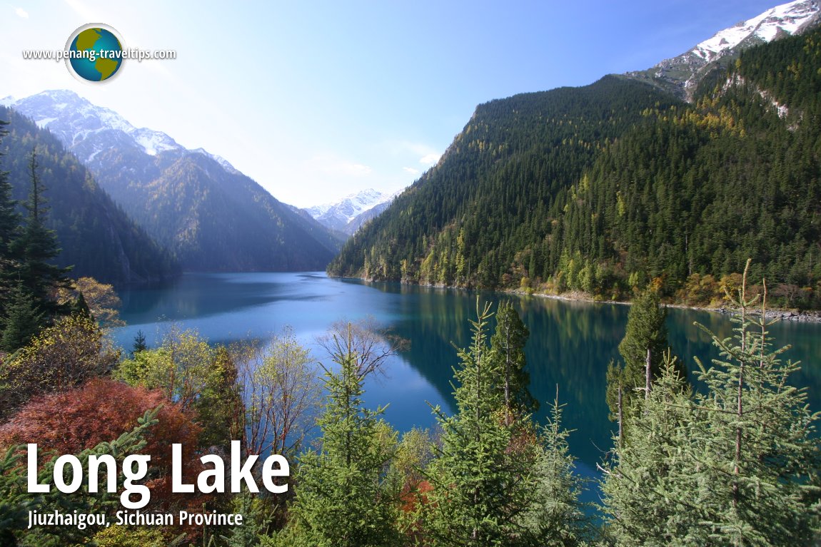 Long Lake in Jiuzhaigou, Sichuan Province