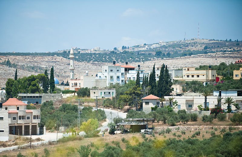 View of Palestine between Jenin and Nablus on the West Bank