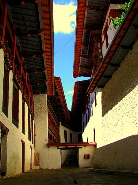 Lane at Punakha Dzong