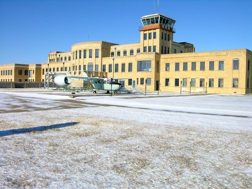Kansas Aviation Museum, in Riverside township near Wichita, Kansas