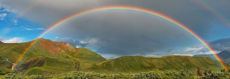 Double rainbow in Wrangell-St. Elias National Park & Preserve, Alaska
