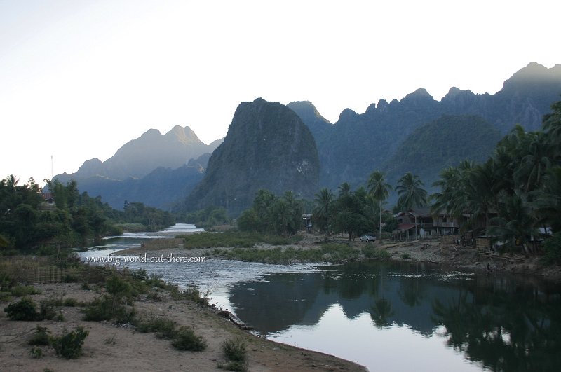 Sunset in rural Laos