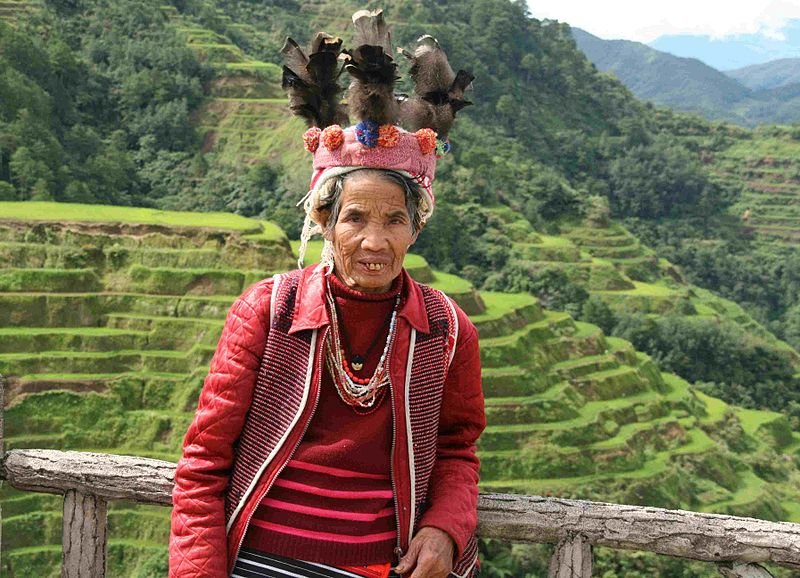 Elderly local woman at the Banaue Rice Terraces