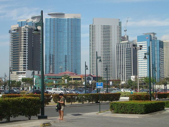 The Fort Bonifacio (also called Bonifacio Global City) district of Taguig City, Manila