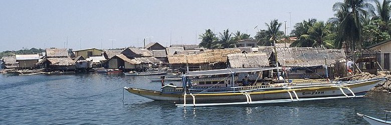 Stilt village along the coast of Palawan, Philippines