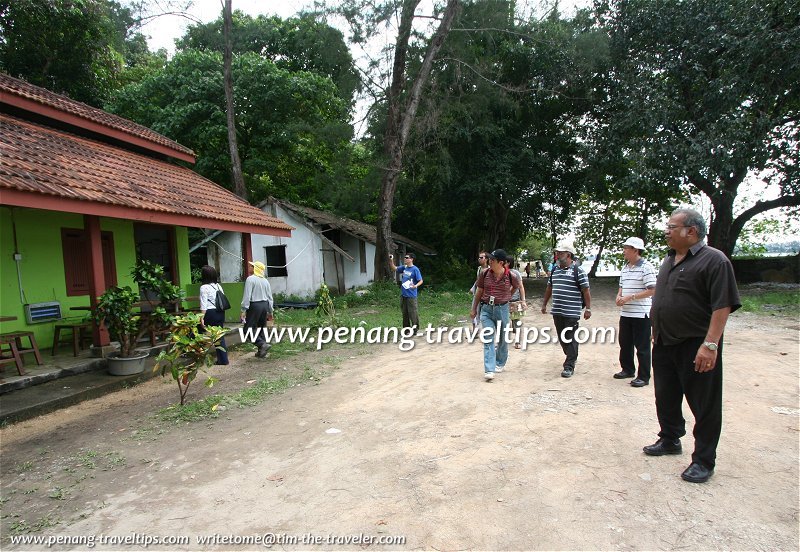 Exploring the abandoned servant quarters of the prison in Pulau Jerejak, with Penang Deputy Chief Minister