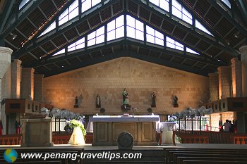 Inside the Church of St Anne