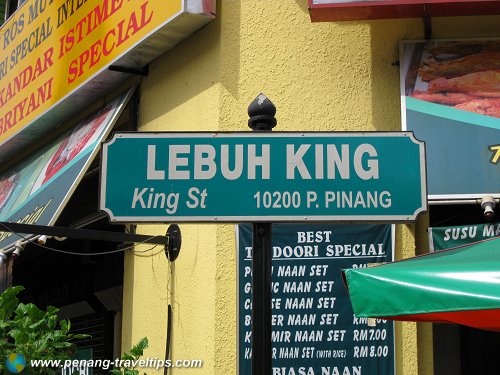 King Street sign