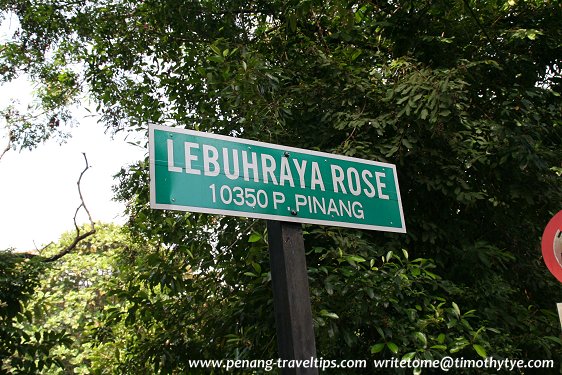 Lebuhraya Rose roadsign