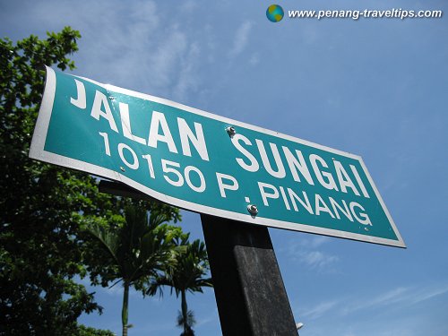 River Road sign