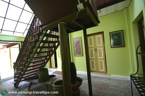 Antique staircase at Segara Ninda