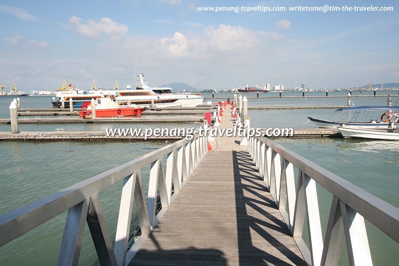 View of Tanjung City Marina with Church Street Pier to its left