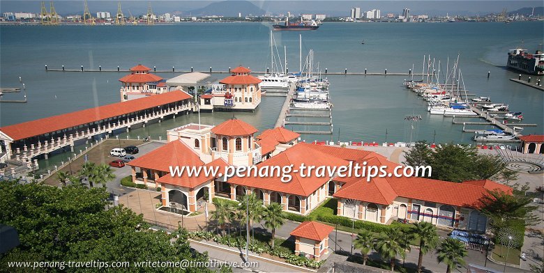 View of Tanjung City Marina with Church Street Pier to its left