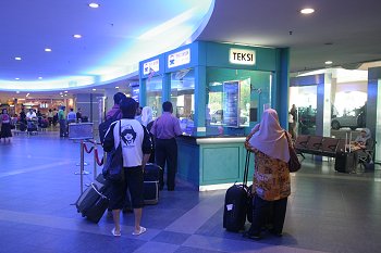 Taxi Booth at the Penang International Airport