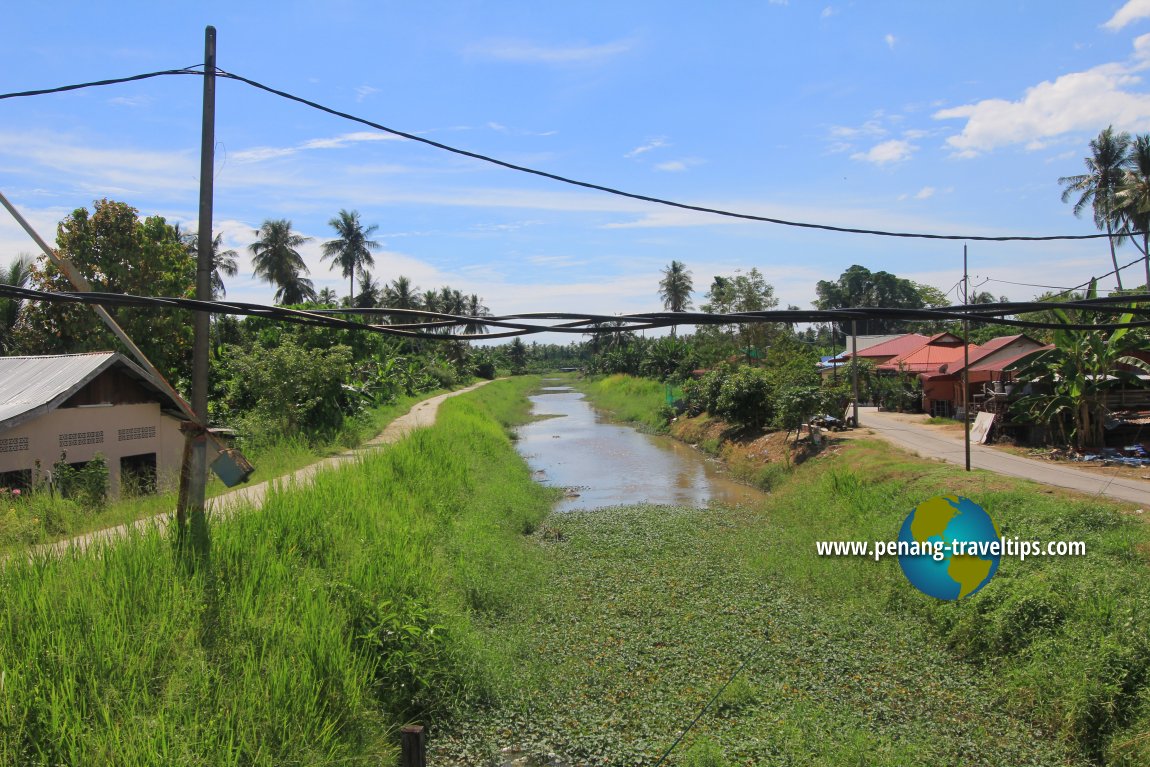 Irrigation canal at Kampung Sungai Burung