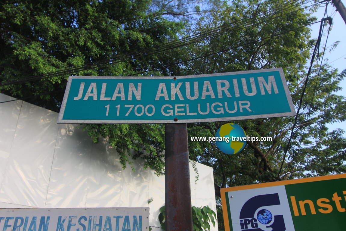 Jalan Akuarium road sign