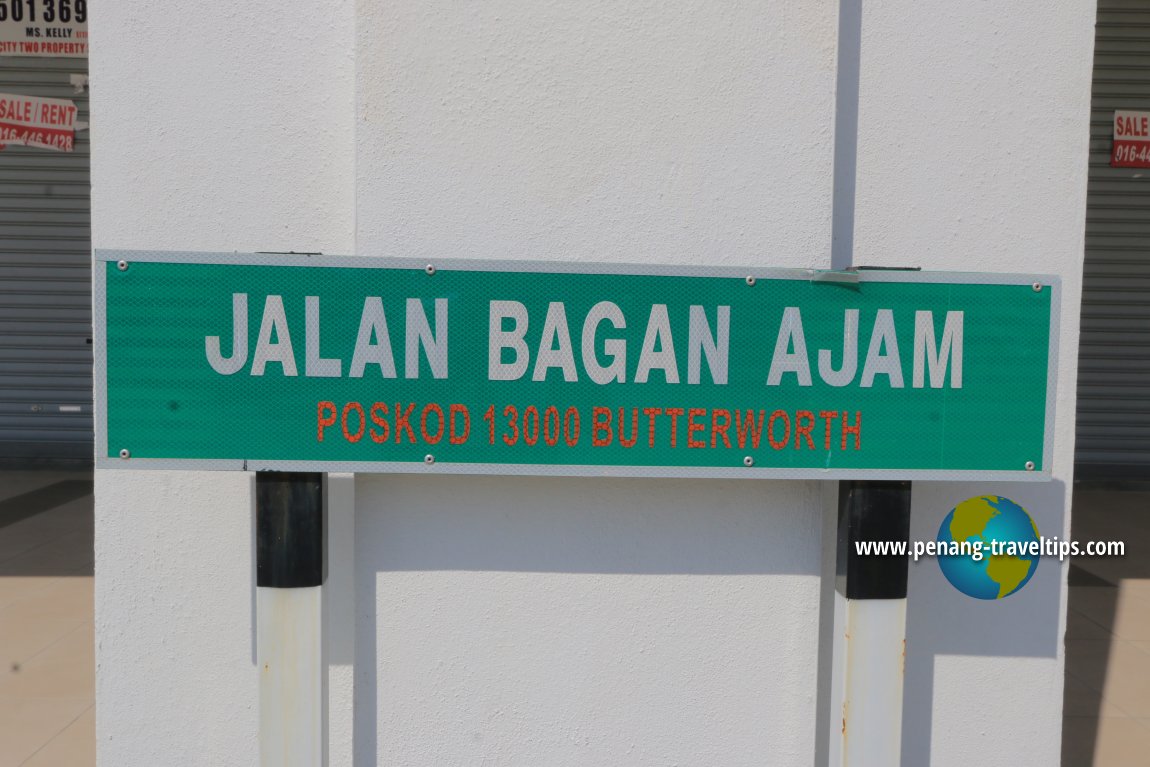 Jalan Bagan Ajam roadsign