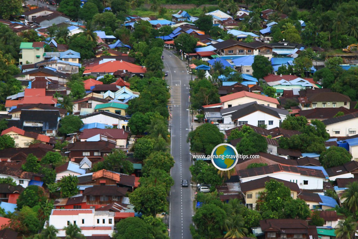 Jalan Gertak Sanggul aerial view
