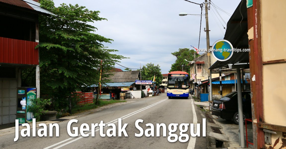 Jalan Gertak Sanggul aerial view