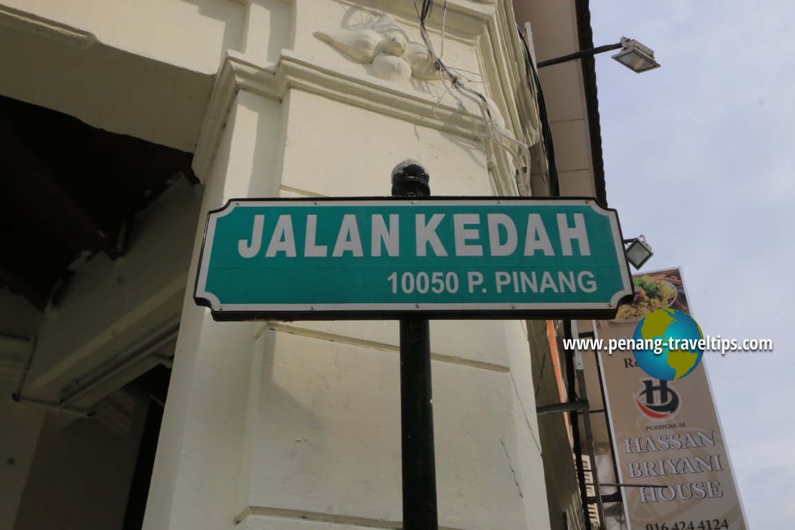Jalan Kedah road sign