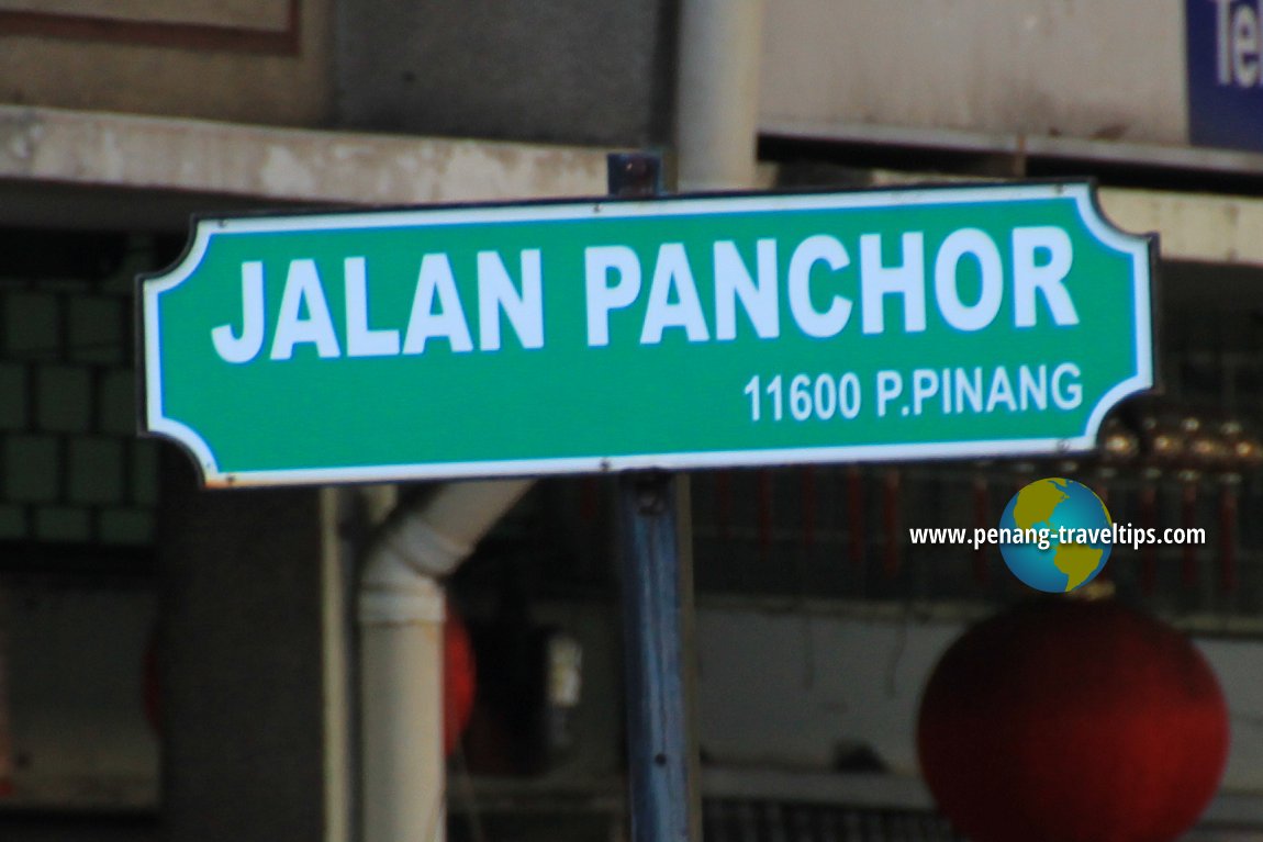 Jalan Panchor roadsign