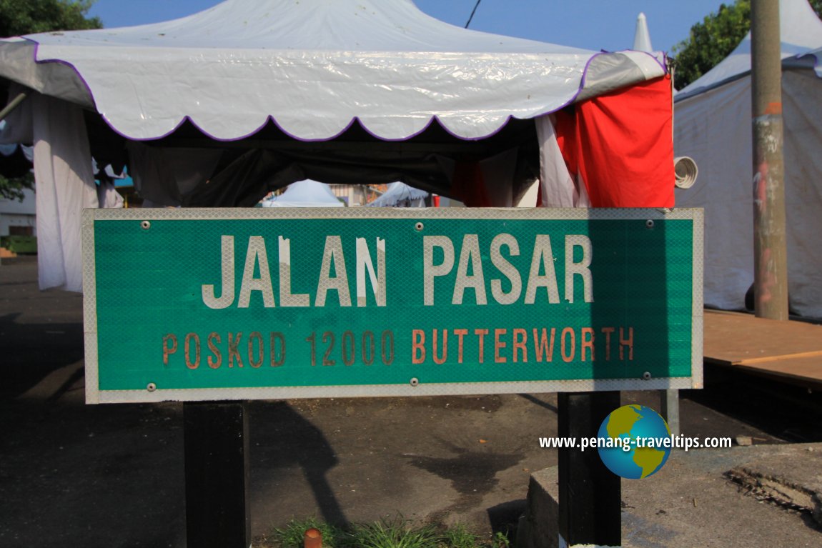 Jalan Pasar roadsign