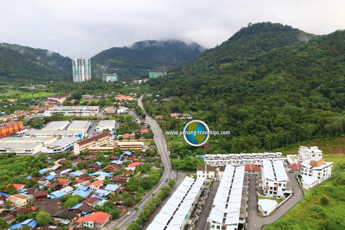 Jalan Teluk Kumbar aerial view