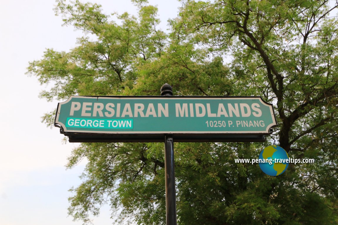 Persiaran Midlands roadsign