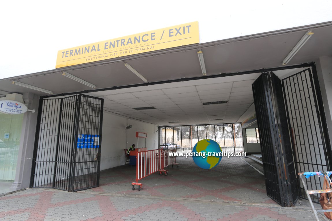 Passenger entrance to the Swettenham Pier Cruise Terminal