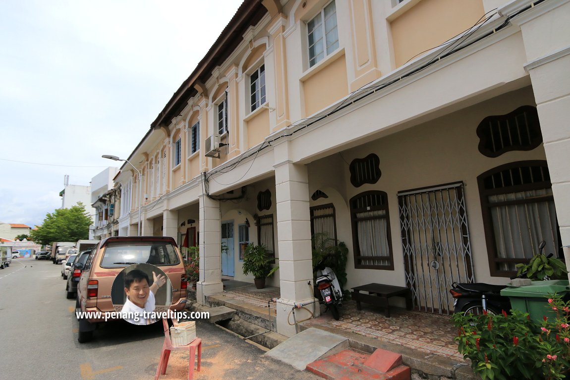 Restored townhouses along Ariffin Road