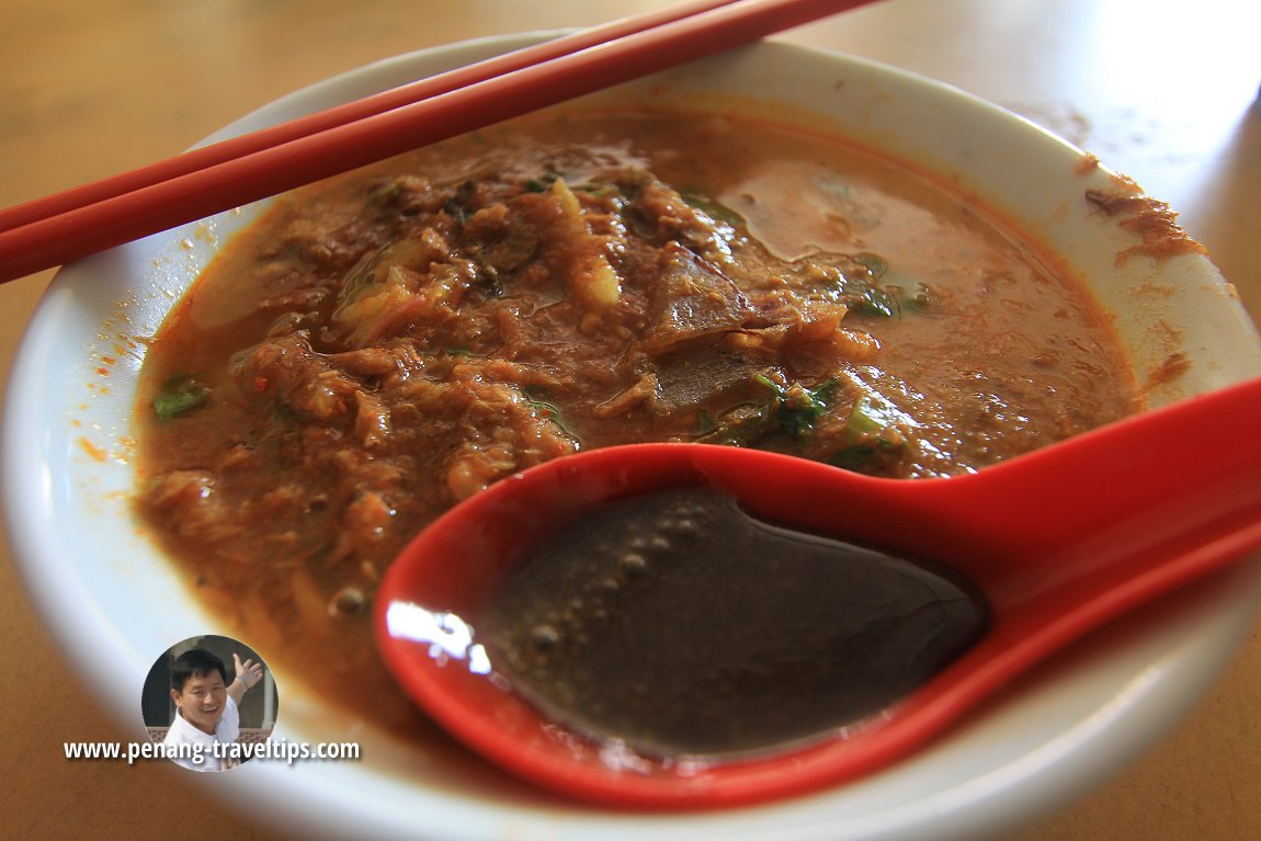 Balik Pulau laksa from the corner coffee shop