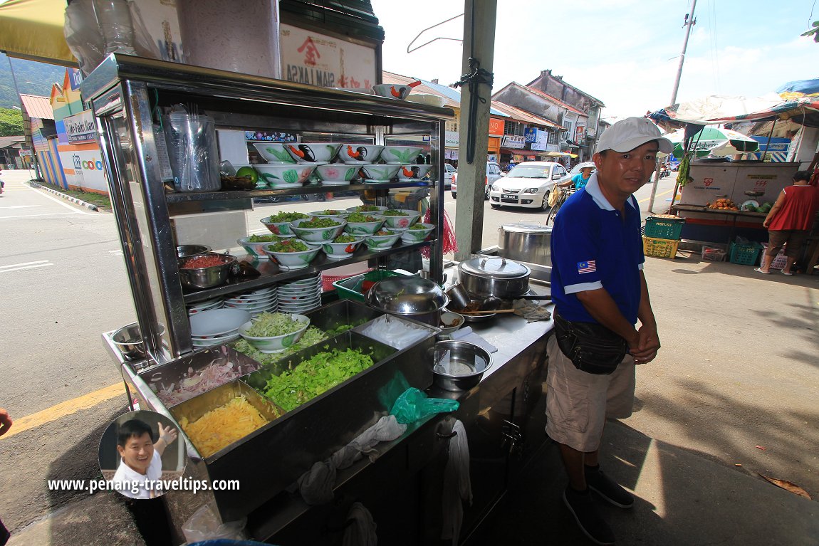 Balik Pulau stall, before it changed location to a different spot in the coffee shop