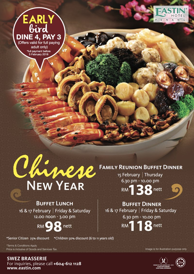 Eastin Hotel Penang's Chinese New Year promotion