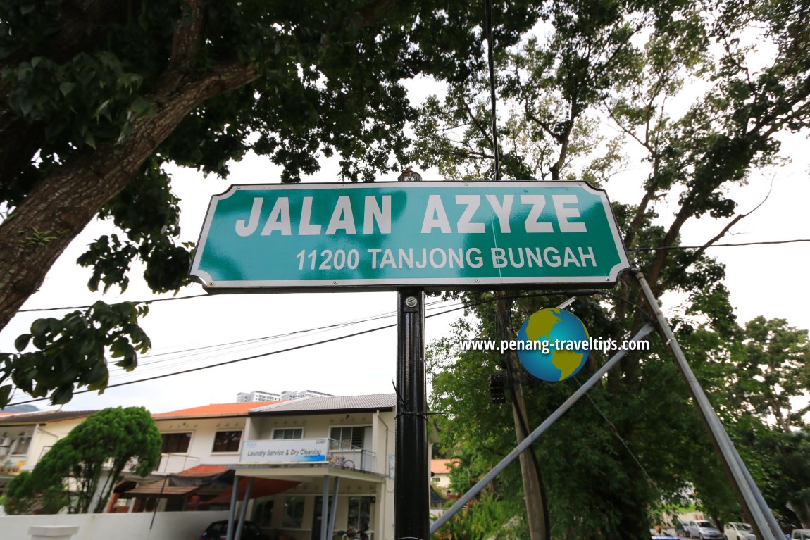 Jalan Azyze roadsign