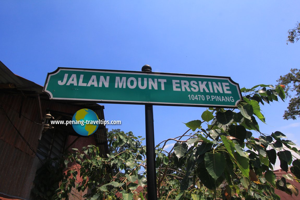 Jalan Mount Erskine roadsign