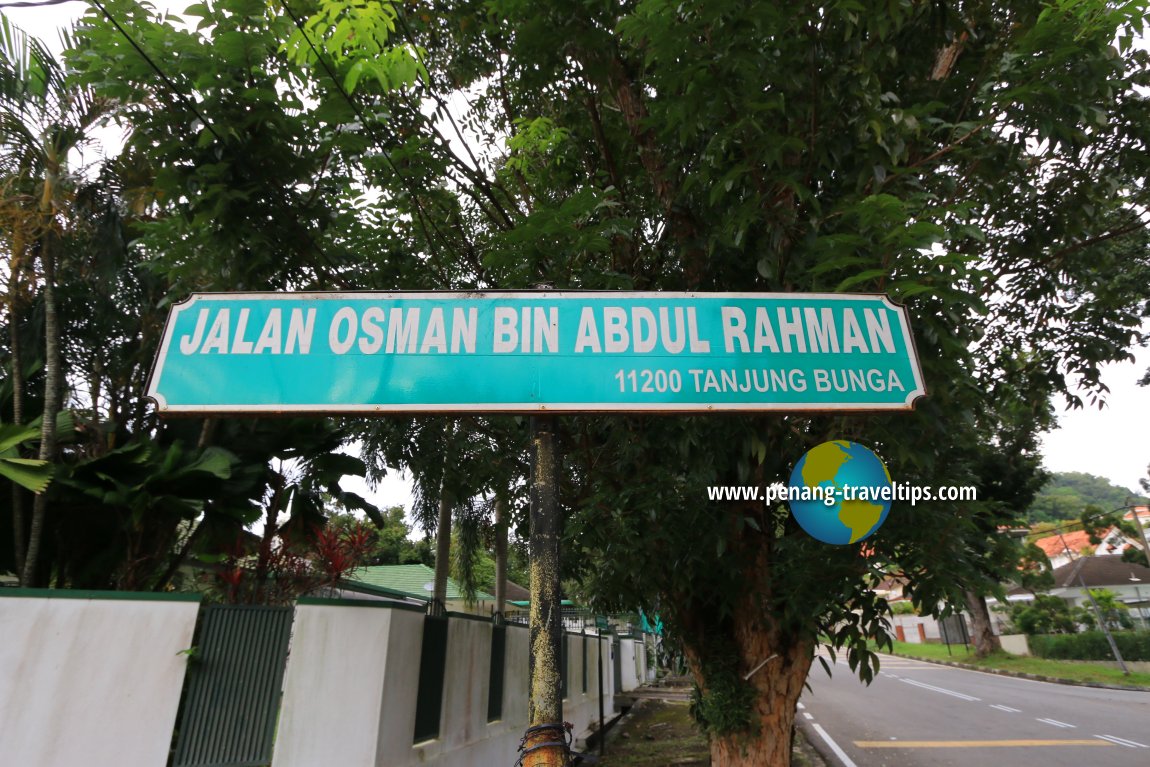 Jalan Osman Bin Abdul Rahman roadsign