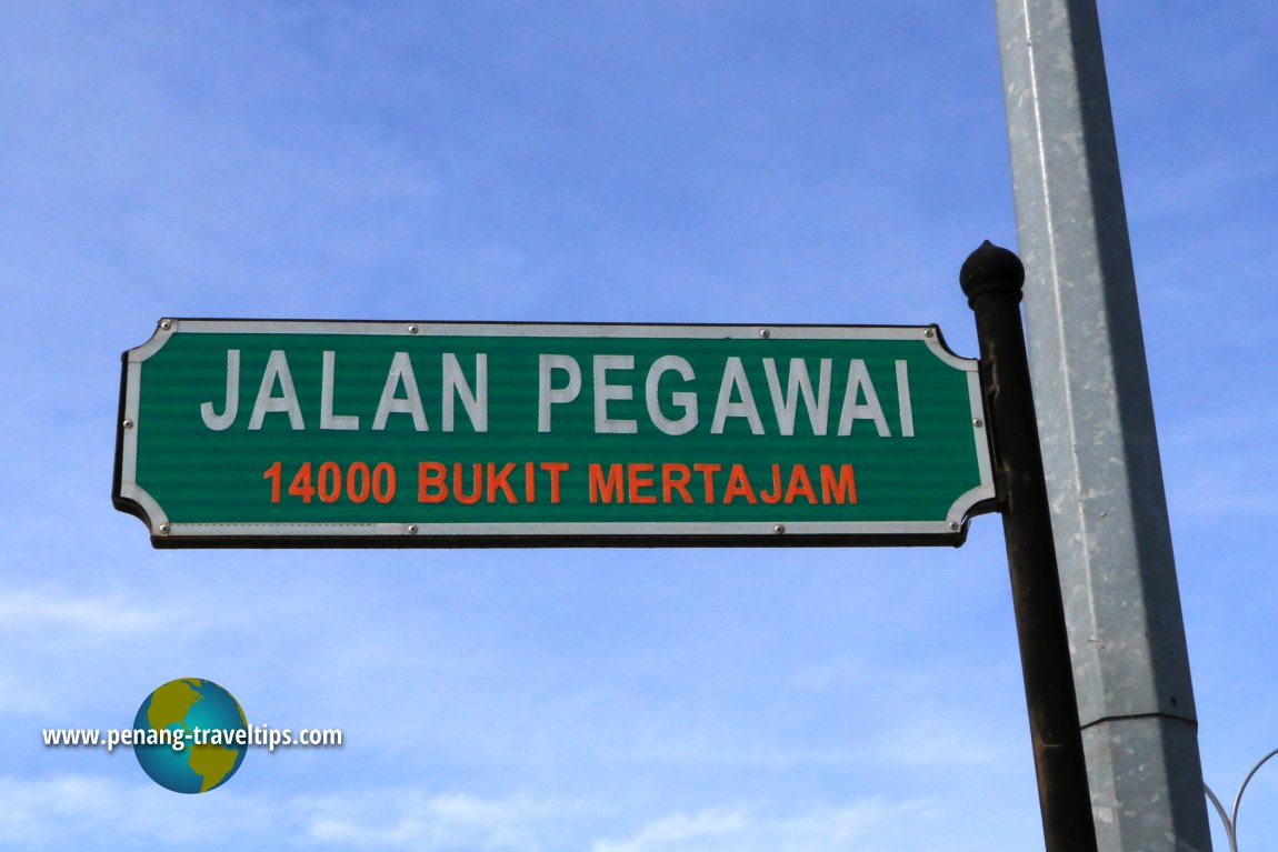 Jalan Pegawai roadsign