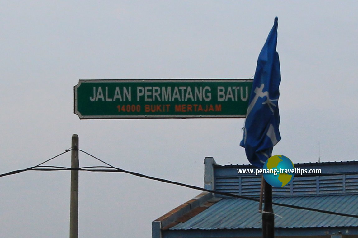 Jalan Permatang Batu signboard