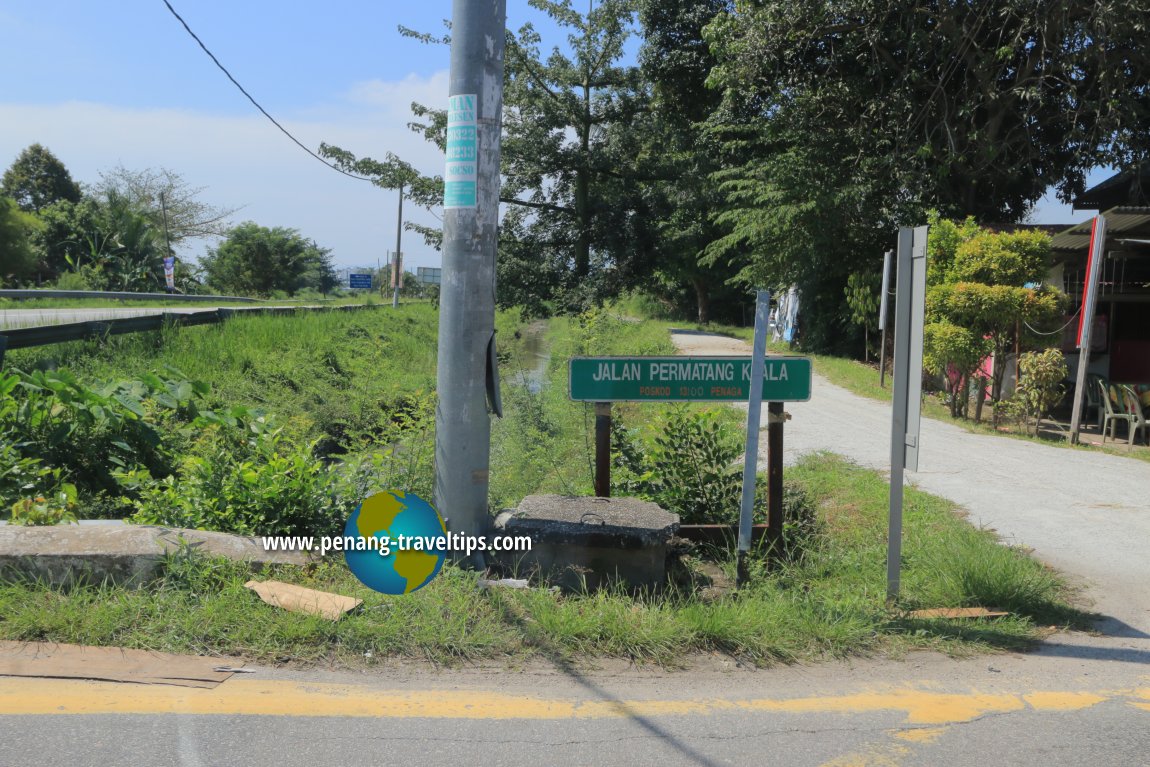 Jalan Permatang Kuala roadsign